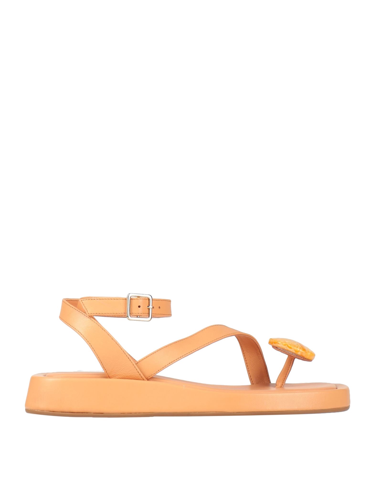 Gia Rhw Toe Strap Sandals In Orange