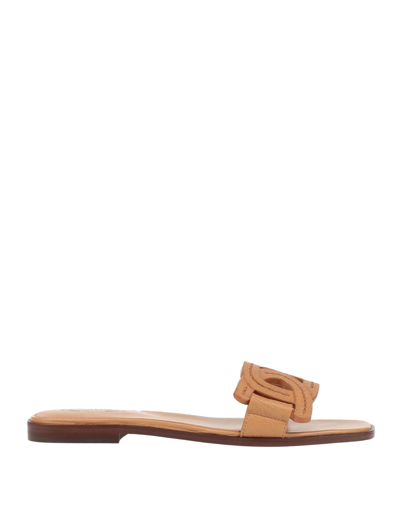 Tod's Kate Chain Detail Slide Sandal In Tan