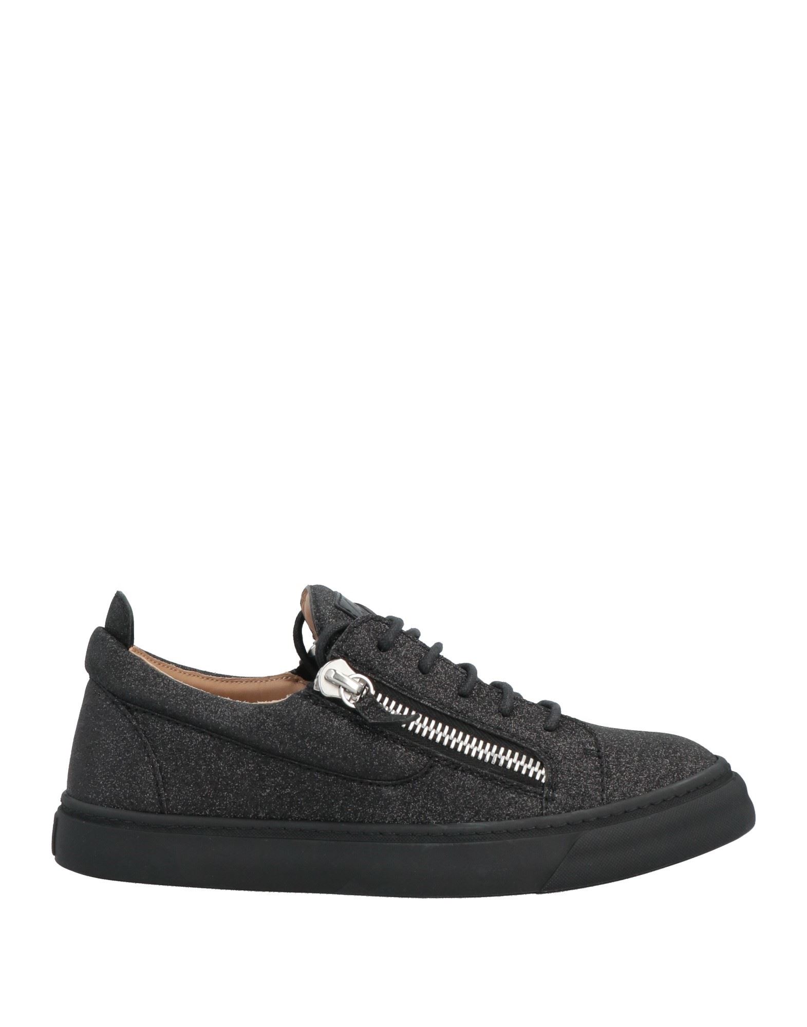 Shop Giuseppe Zanotti Woman Sneakers Black Size 7 Soft Leather, Textile Fibers