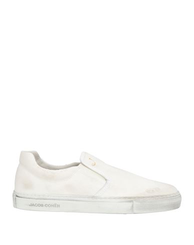 Jacob Cohёn Man Sneakers Ivory Size 9 Cotton In White