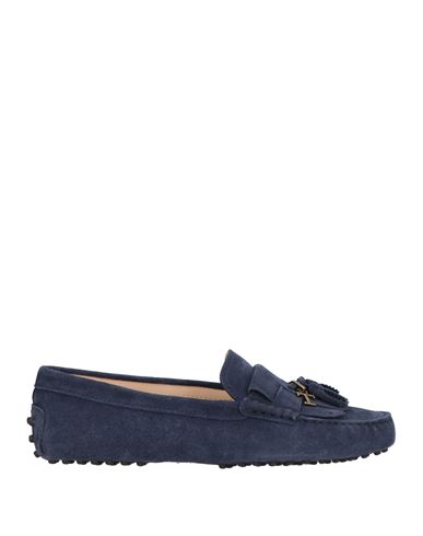 TOD'S TOD'S WOMAN LOAFERS MIDNIGHT BLUE SIZE 6 SOFT LEATHER 