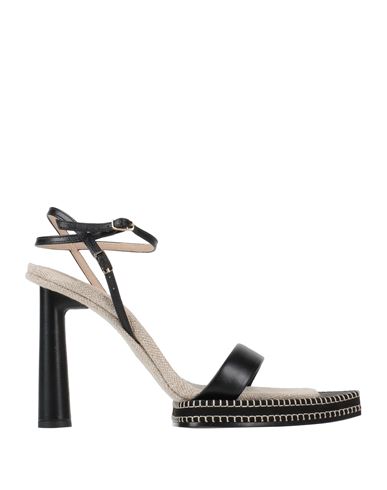 Jacquemus Woman Sandals Black Size 7 Soft Leather