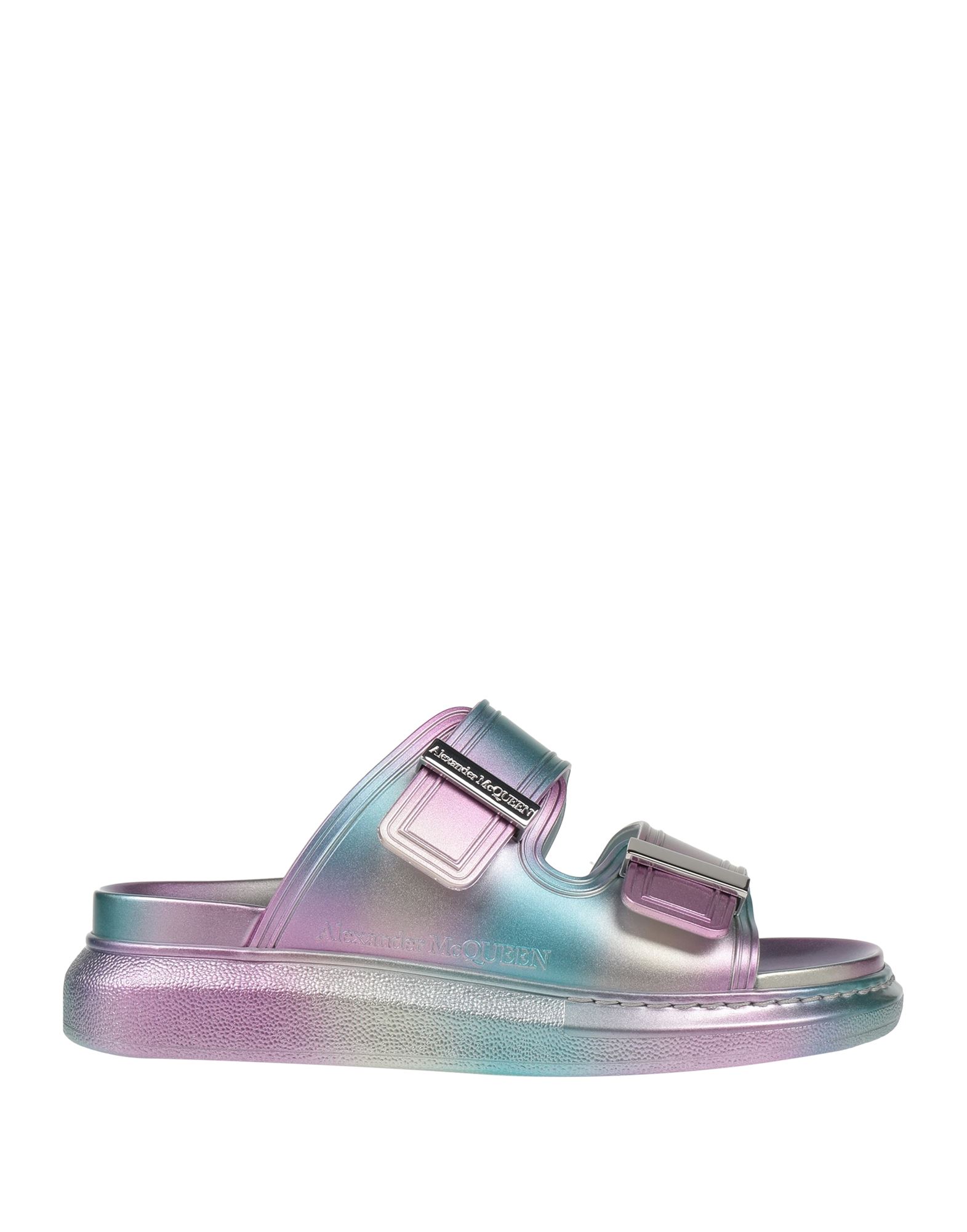 Shop Alexander Mcqueen Woman Sandals Light Purple Size 6.5 Rubber