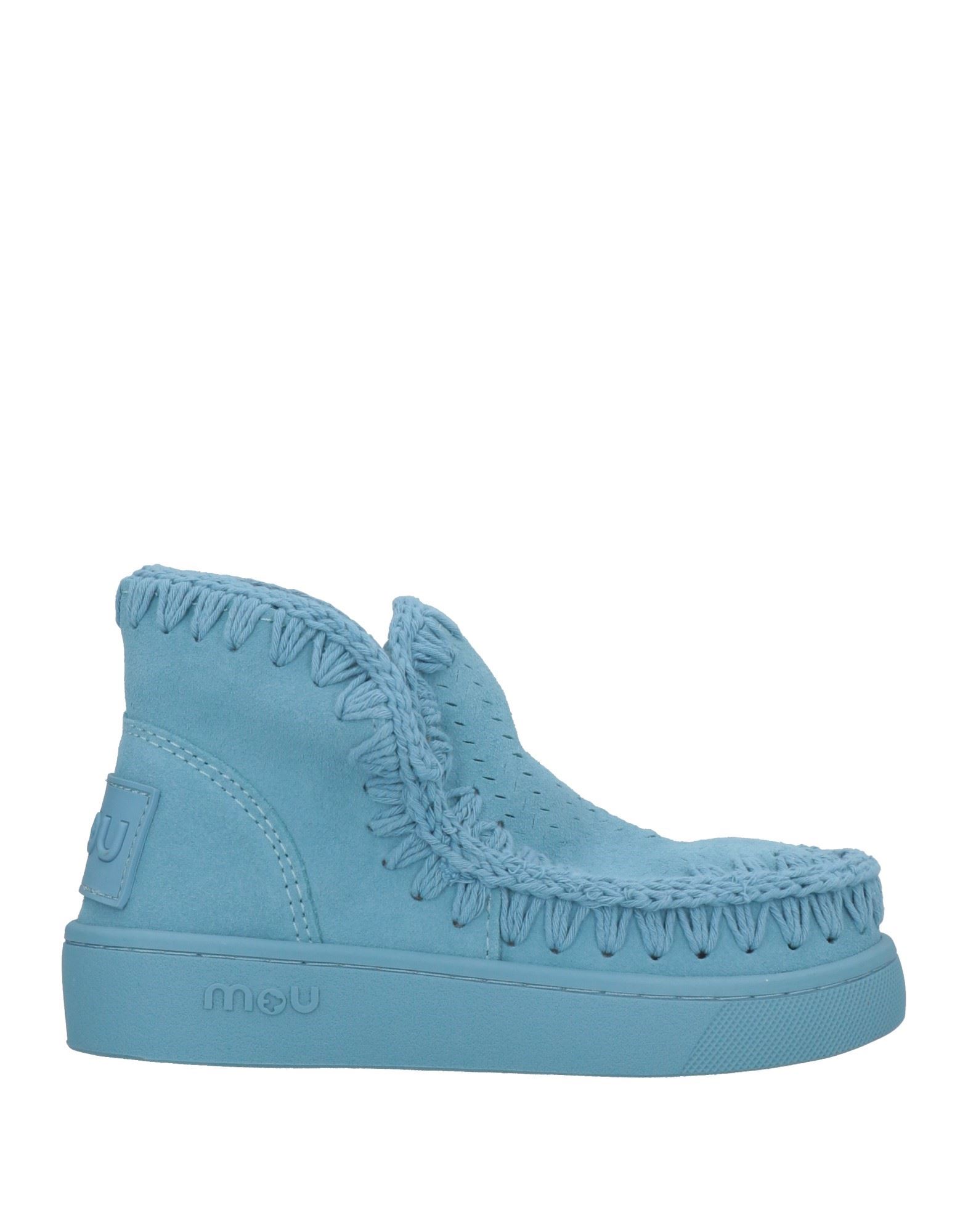 Mou Kids'  Ankle Boots In Blue