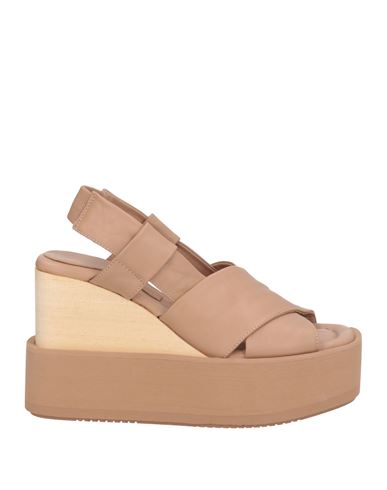 Paloma Barceló Woman Sandals Beige Size 9.5 Soft Leather