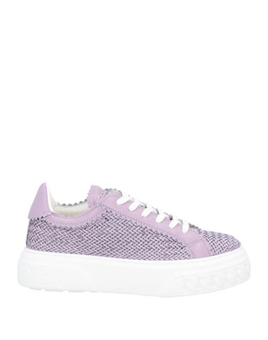 Casadei Woman Sneakers Lilac Size 6 Soft Leather In Purple