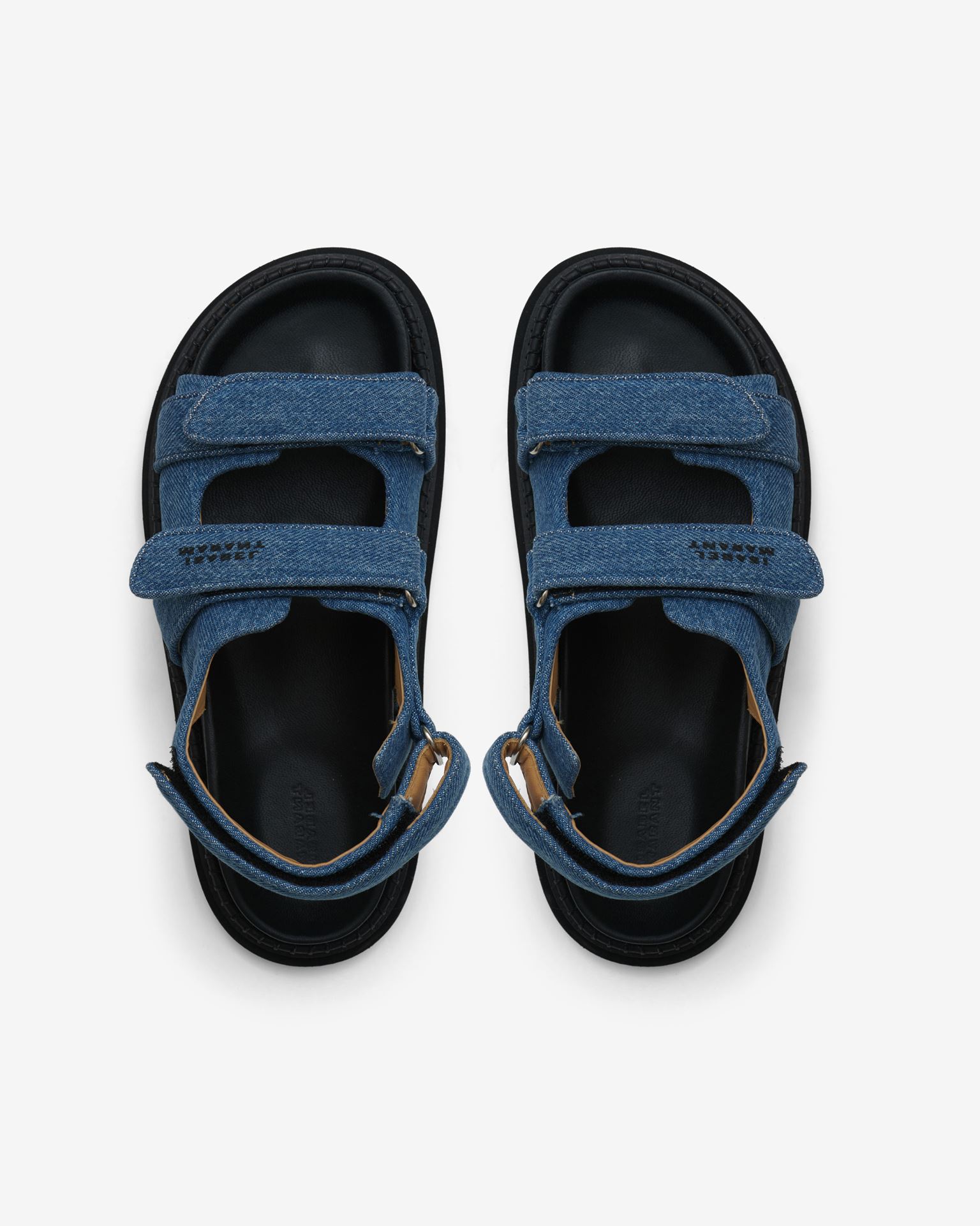 Isabel Marant Madee Denim Sandals In Blue