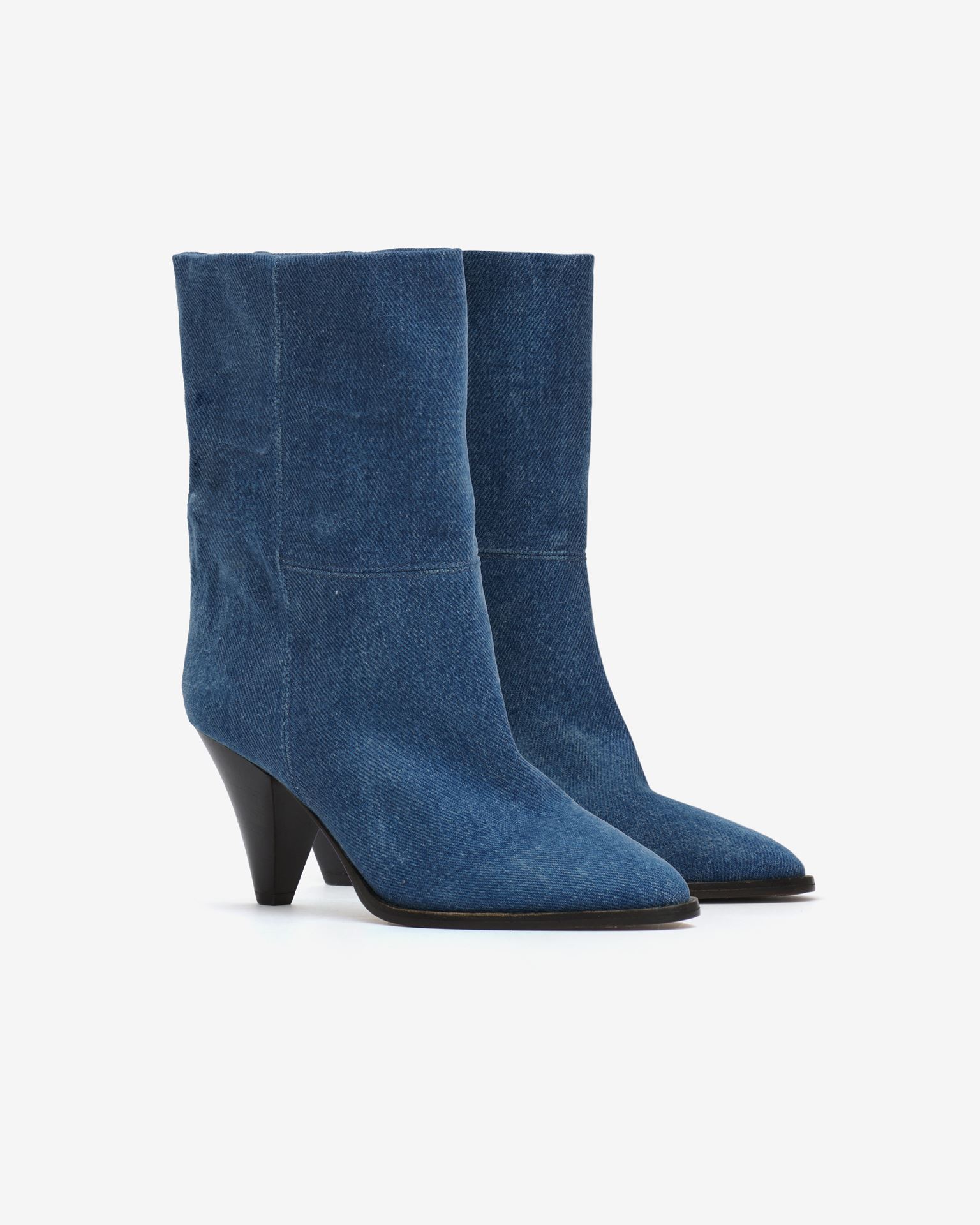 Isabel Marant, Rouxa Denim Boots - Women - Blue