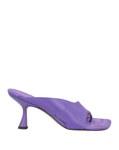 Wandler Woman Toe Strap Sandals Purple Size 7 Soft Leather