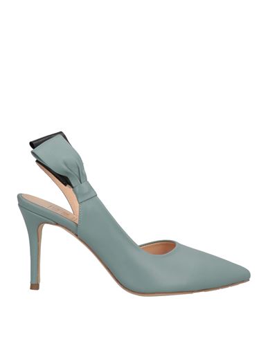 Nora New York Woman Pumps Sky Blue Size 10 Soft Leather