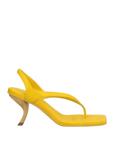 Gia Rhw Gia / Rhw Woman Thong Sandal Yellow Size 8 Soft Leather