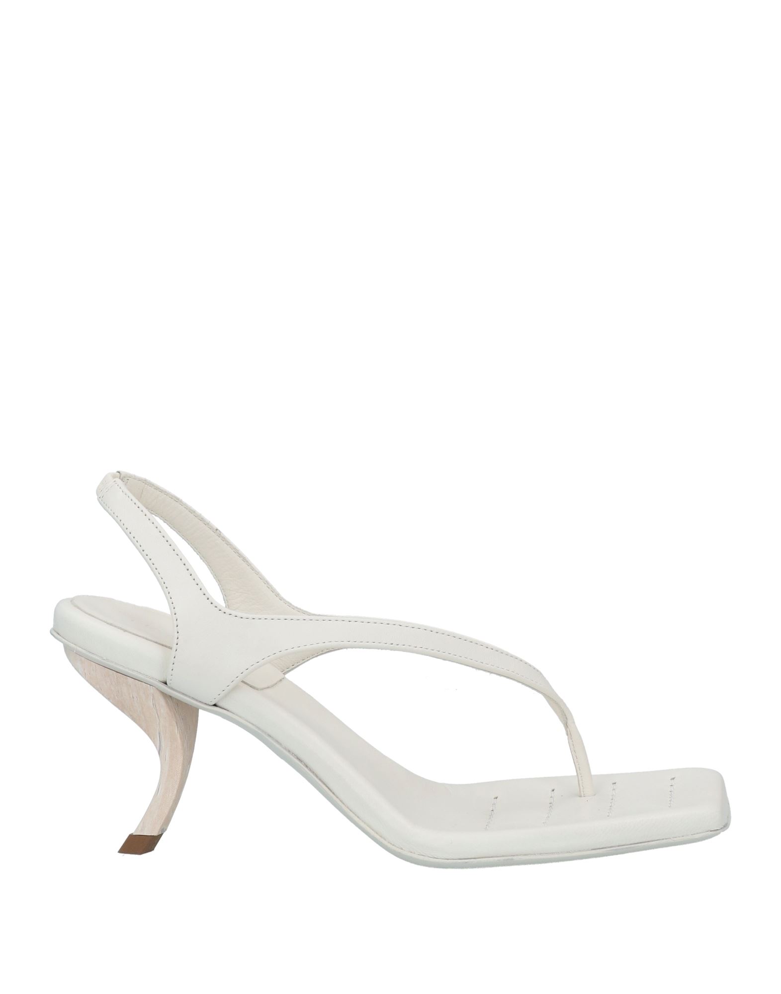 Gia Rhw Toe Strap Sandals In White