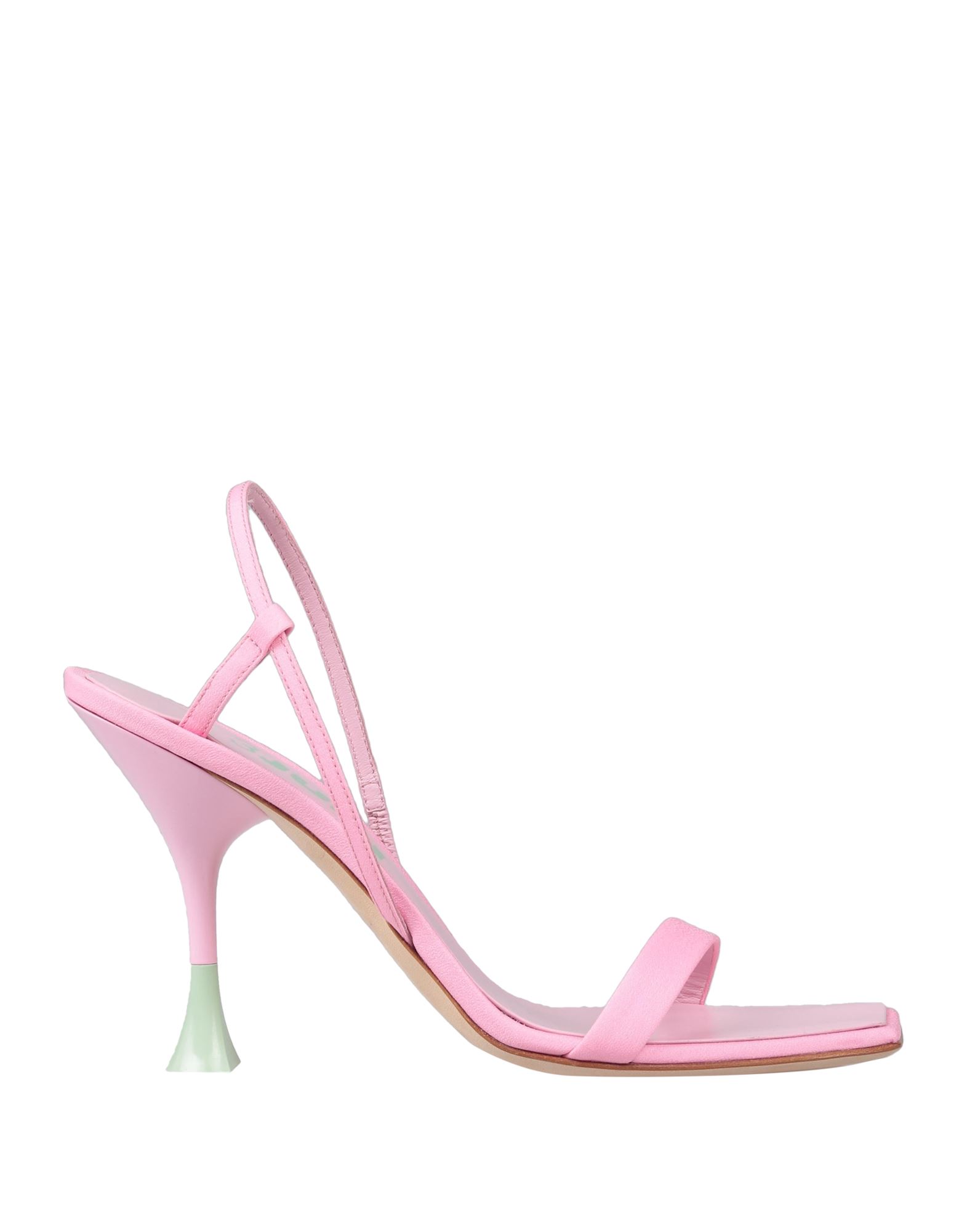 Shop 3juin Woman Sandals Pink Size 6.5 Textile Fibers