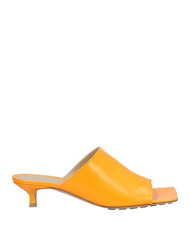 Bottega Veneta Woman Sandals Mandarin Size 9 Soft Leather
