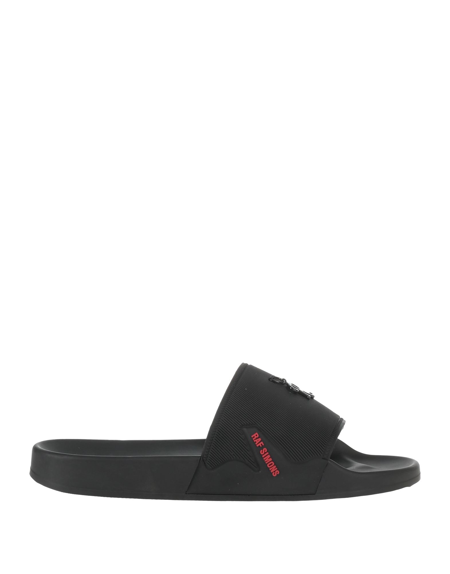 Shop Raf Simons Man Sandals Black Size 7 Rubber
