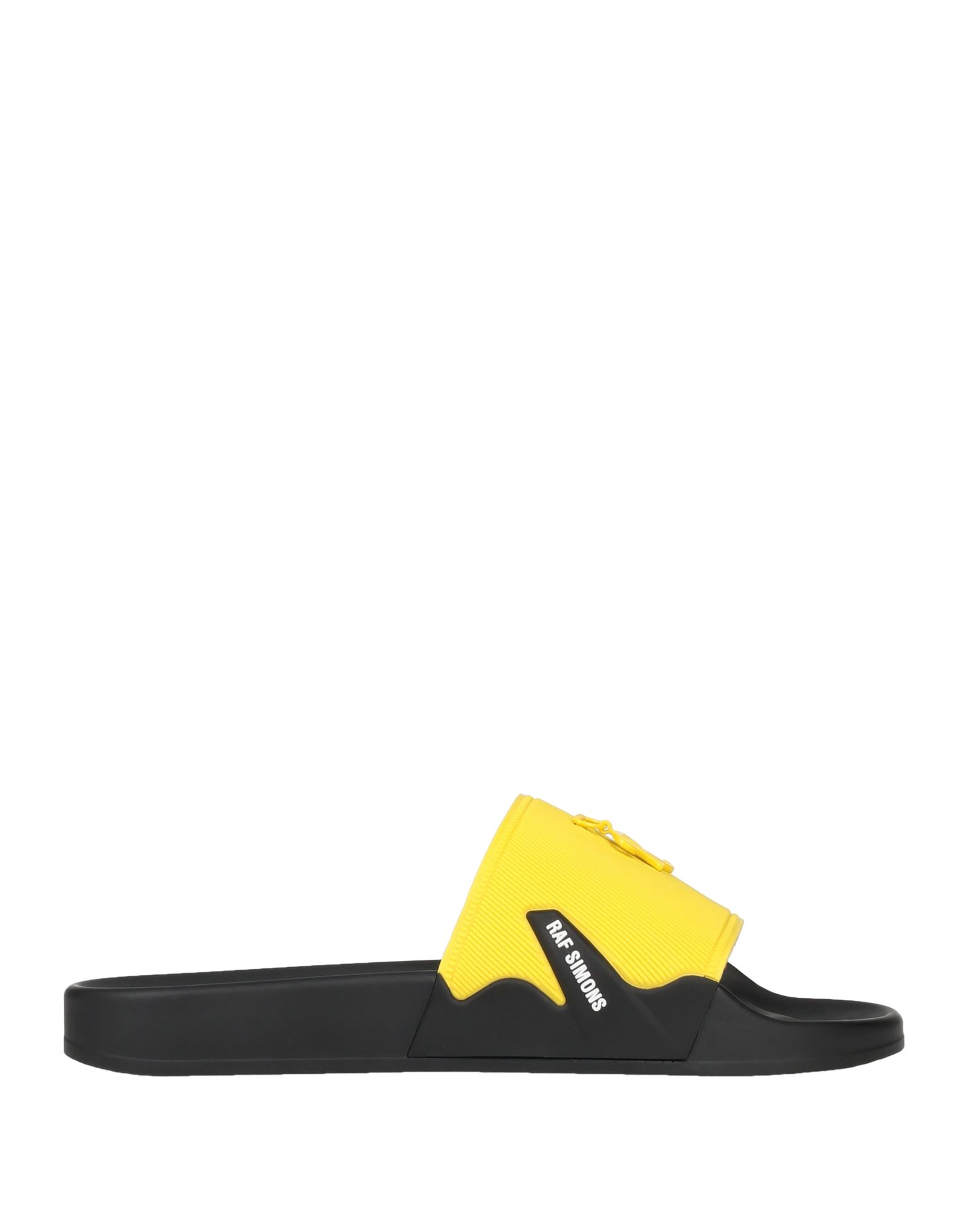 Shop Raf Simons Man Sandals Yellow Size 7 Rubber