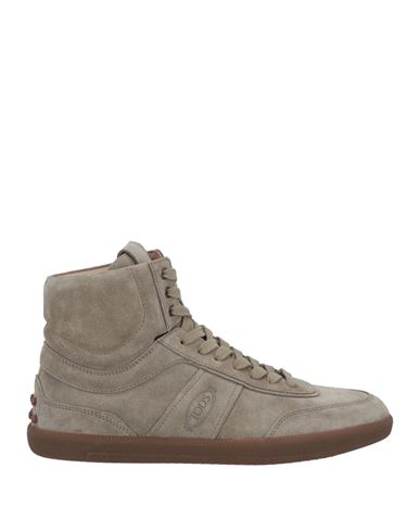 Tod's Man Sneakers Grey Size 8 Soft Leather