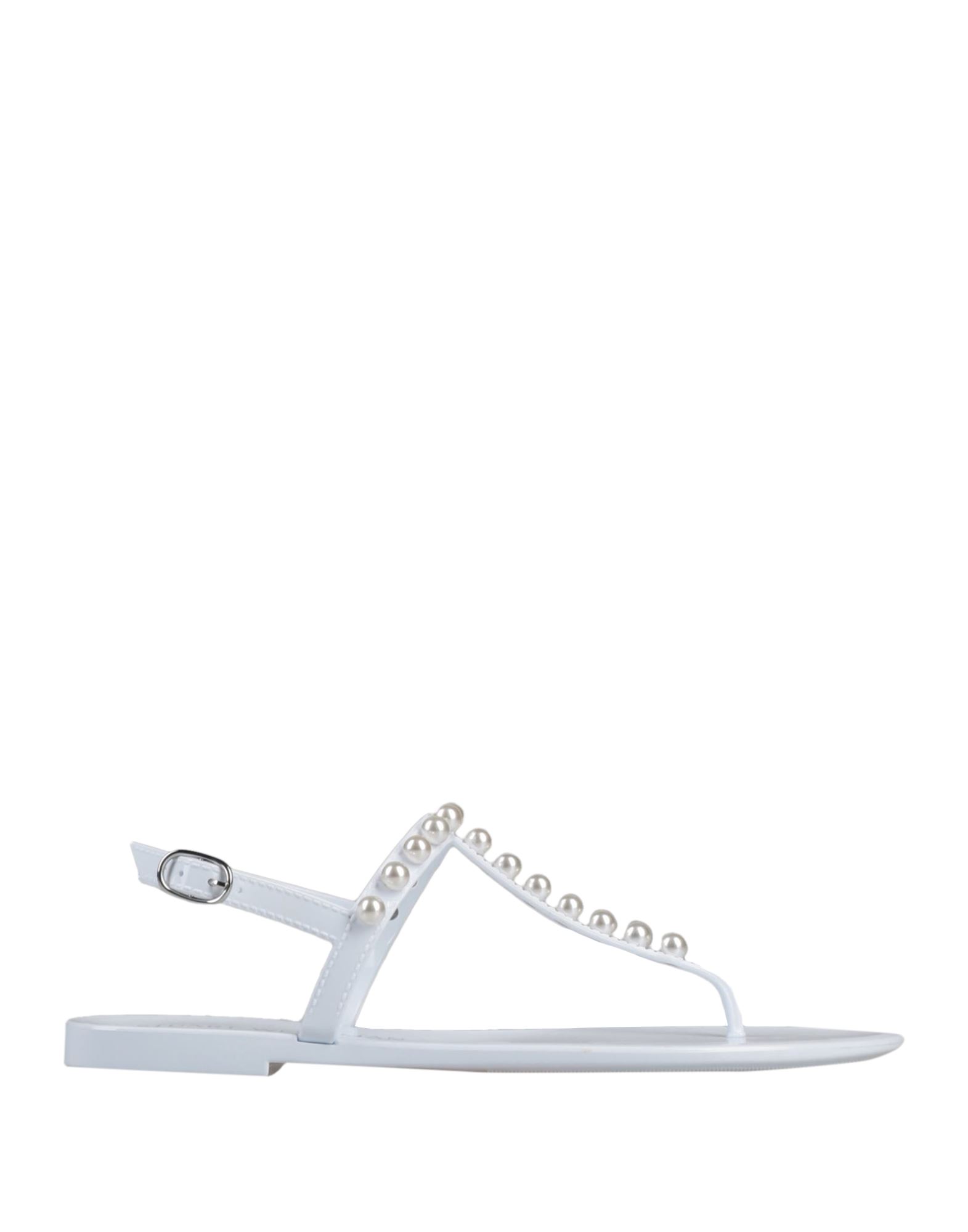 Stuart Weitzman Toe Strap Sandals In White