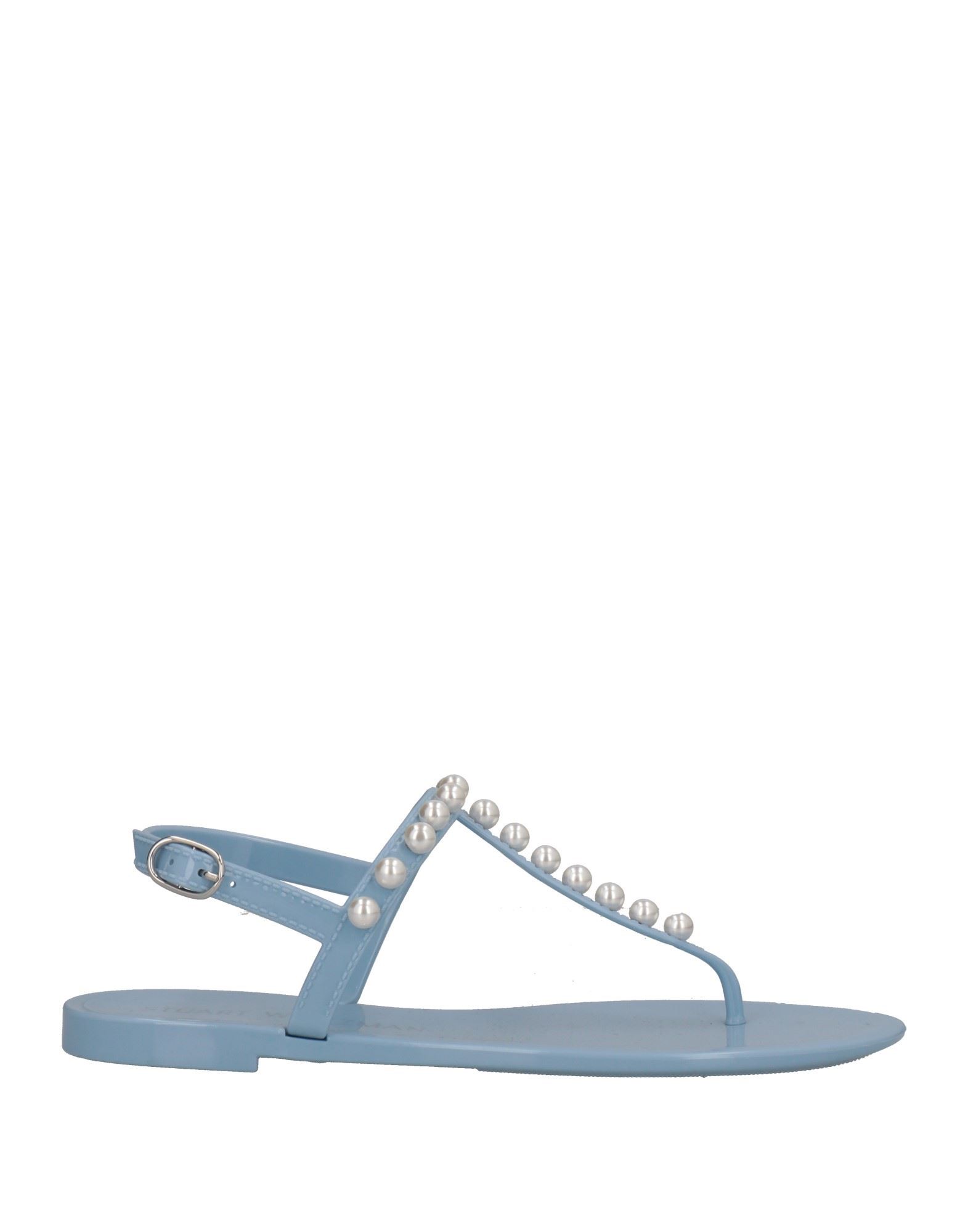 Stuart Weitzman Toe Strap Sandals In Sky Blue