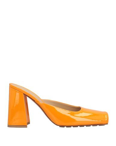 Shop Bottega Veneta Woman Mules & Clogs Orange Size 8 Soft Leather