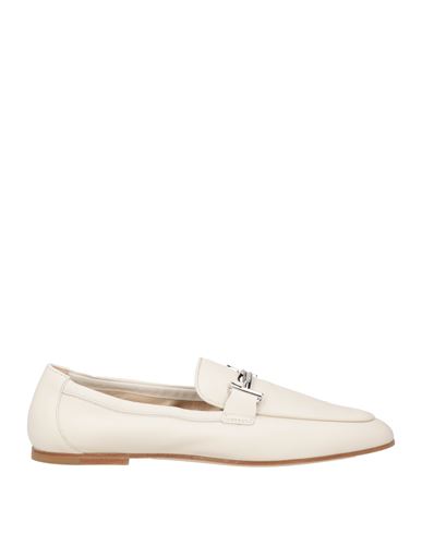 Tod's Woman Loafers White Size 5.5 Soft Leather