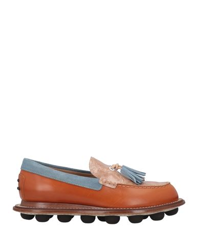 Tod's Woman Loafers Light Brown Size 7 Leather In Beige