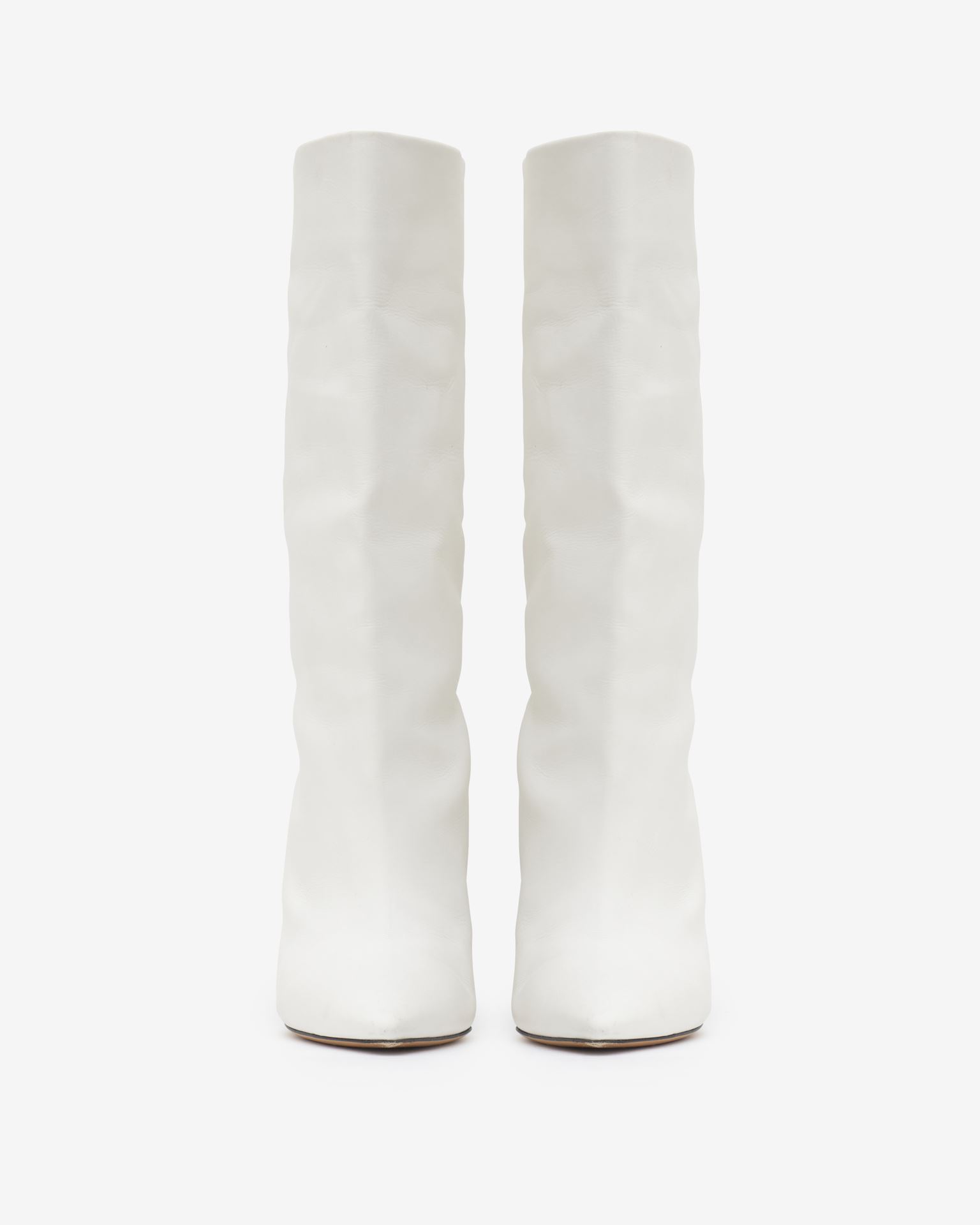 Isabel Marant Liesel Leather Boots In White | ModeSens