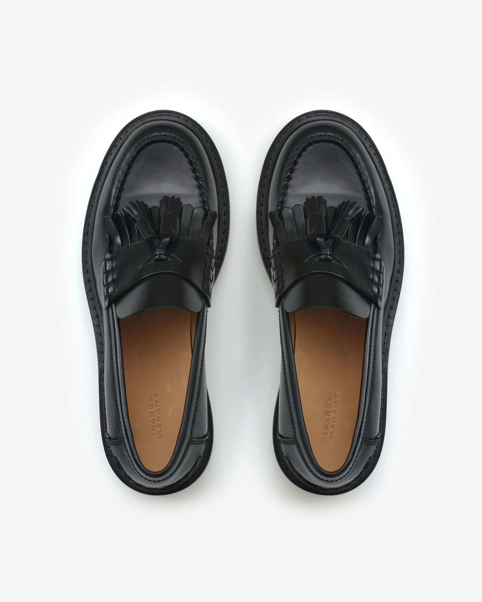 Isabel Marant Frezza Leather Loafers In Black