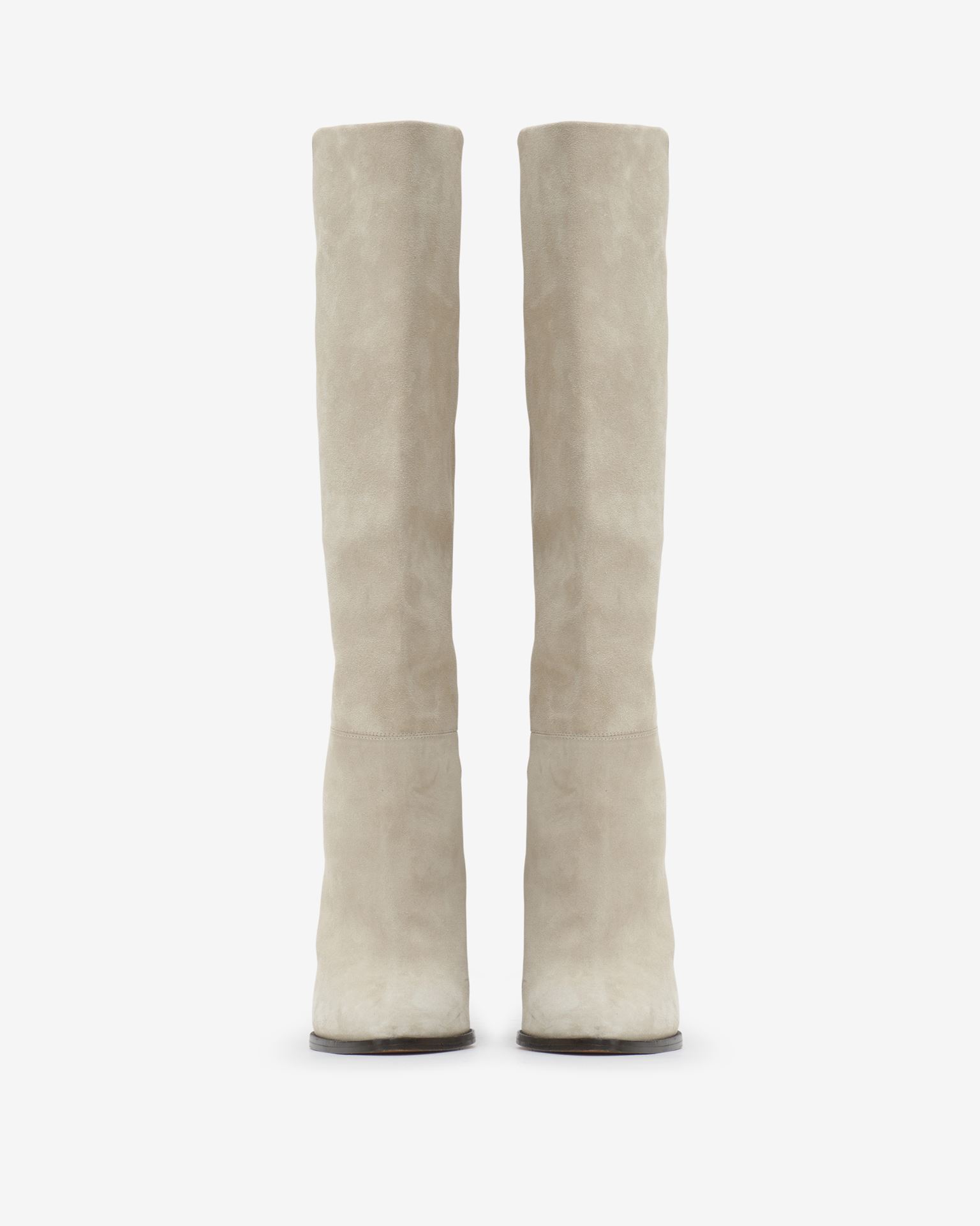 Isabel Marant Ririo Suede Leather Boots In White