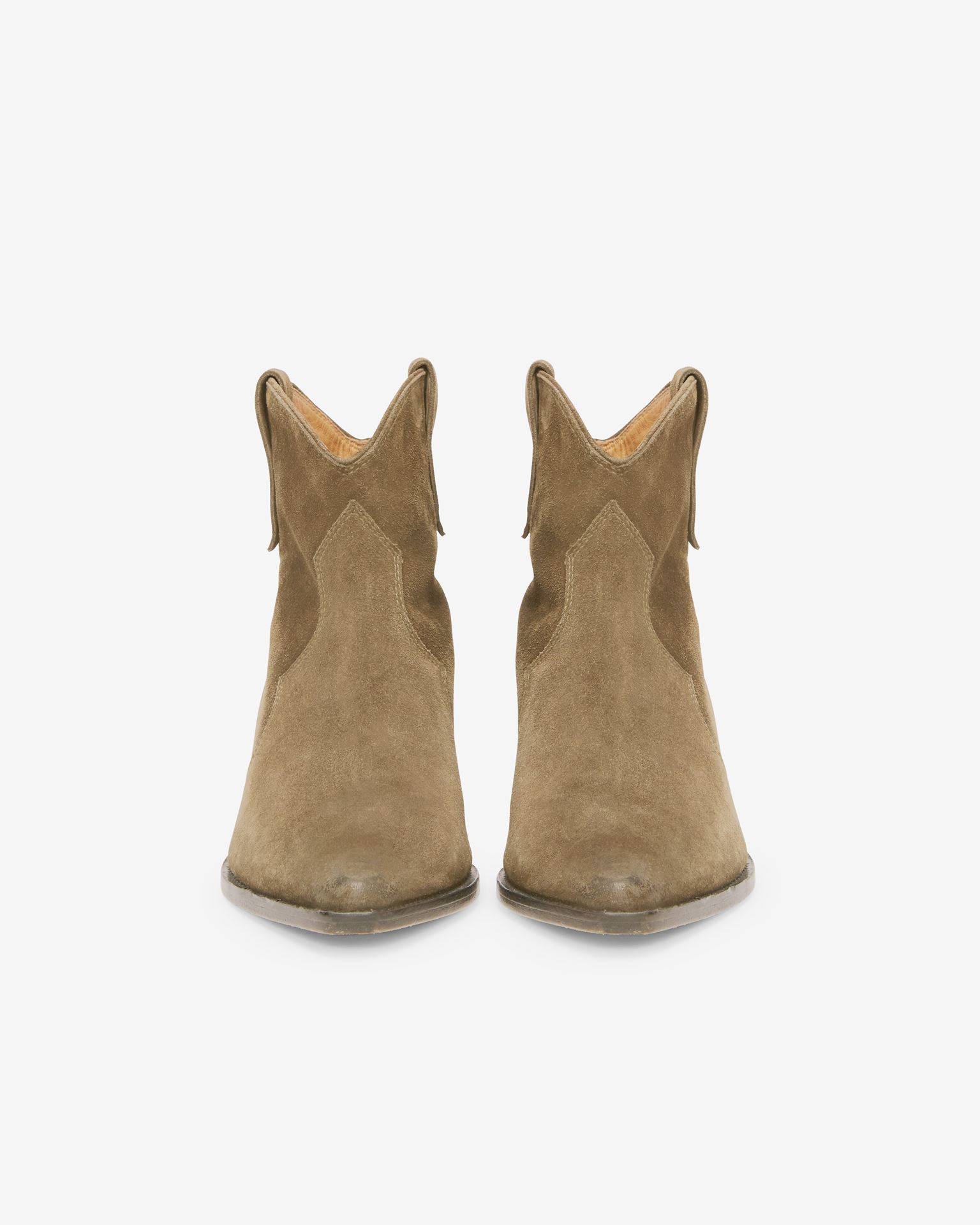 Isabel Marant Dewina Leather Ankle Boots In Brown