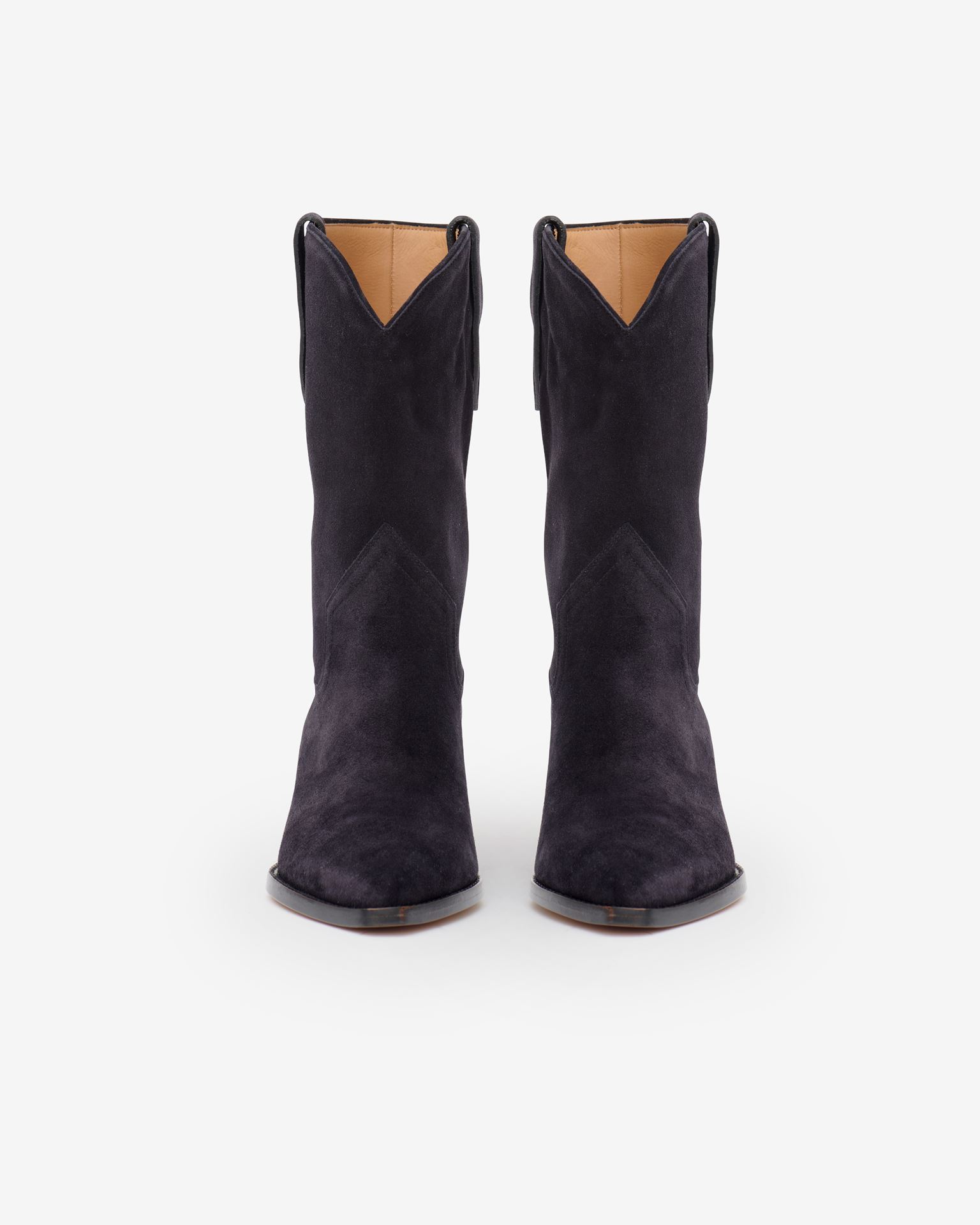 Shop Isabel Marant Dahope Suede Cowboy Boots In Grey