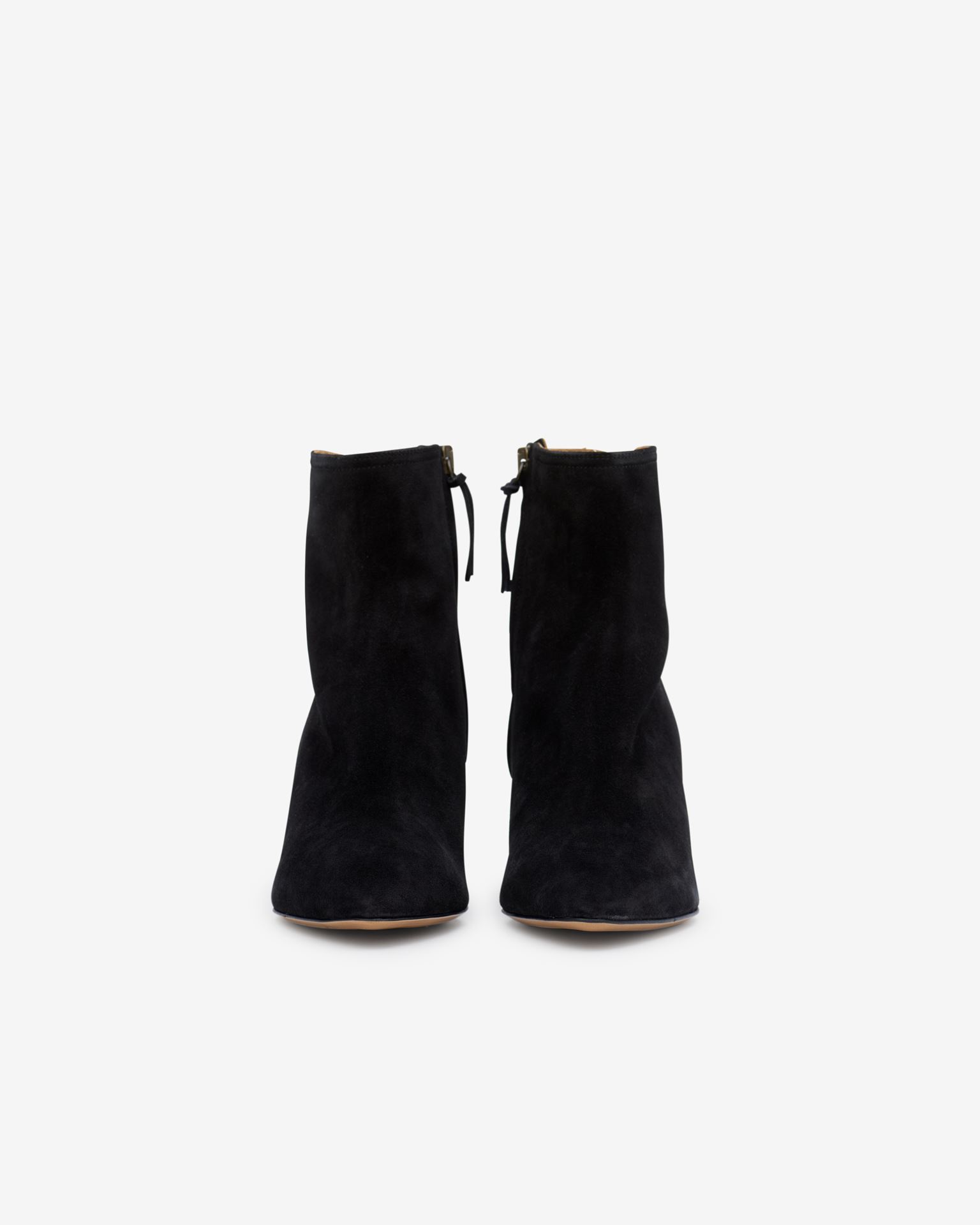 Isabel Marant Deone Suede Leather Low Boots In Black