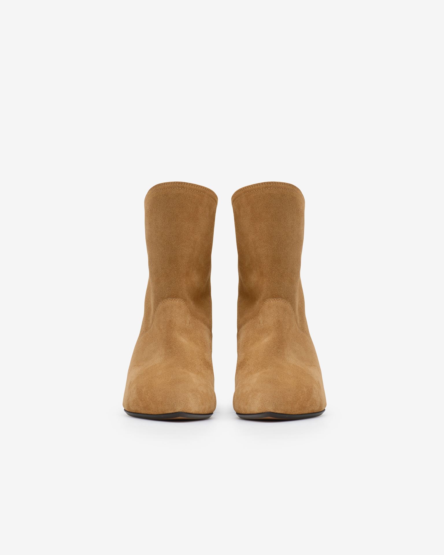 Shop Isabel Marant Solvan Suede Leather Low Boots In Brown