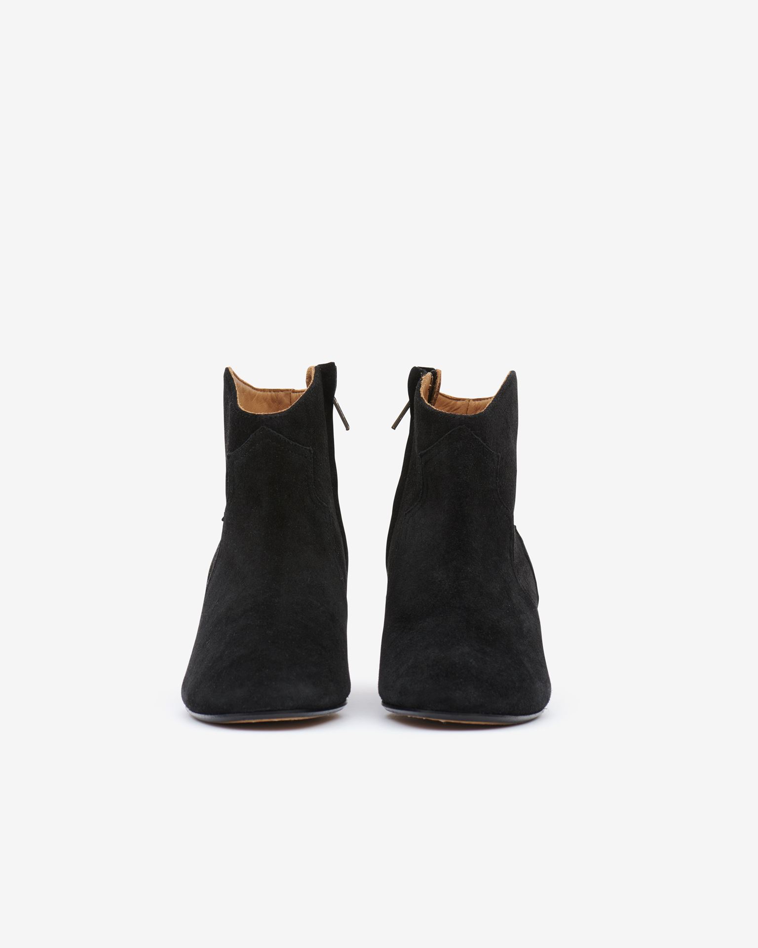 Isabel Marant Dicker Suede Boots In Grey
