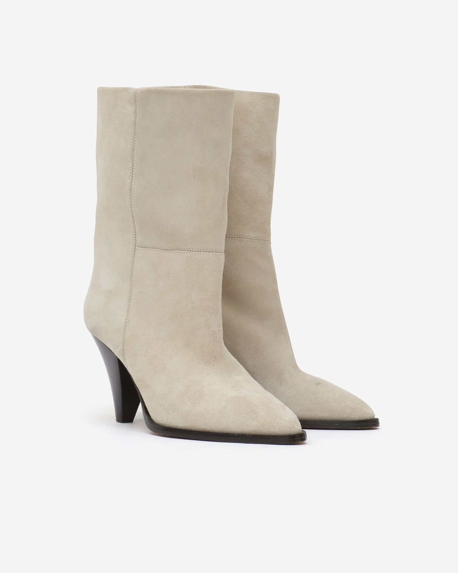 Isabel Marant, Rouxa Suede Leather Low Boots - Women - White
