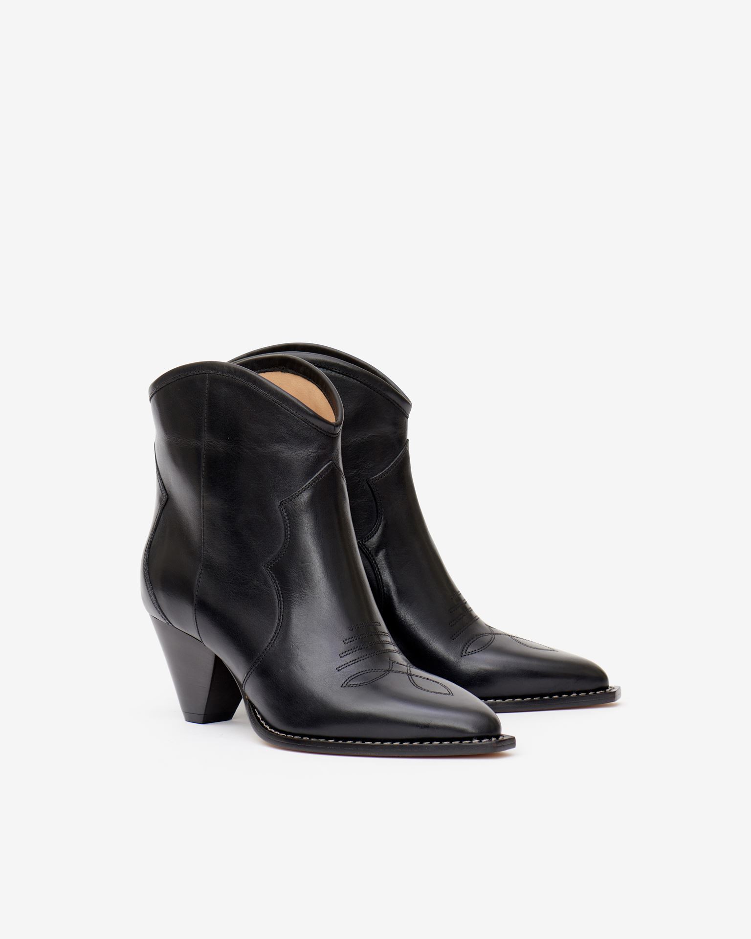Isabel Marant, Darizo Leather Ankle Boots - Women - Black