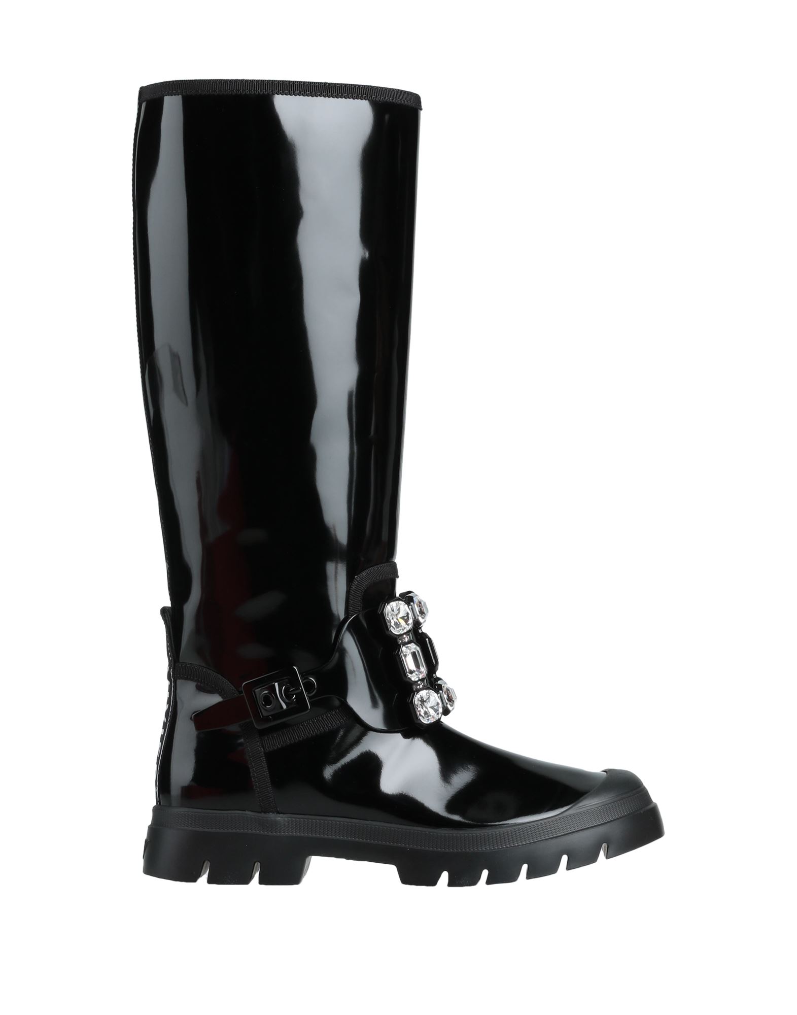 Shop Roger Vivier Woman Boot Black Size 9 Rubber
