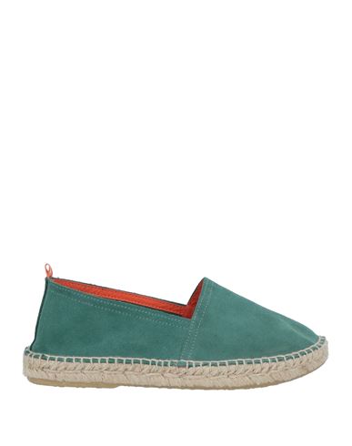 Abarca Woman Espadrilles Emerald Green Size 6 Soft Leather