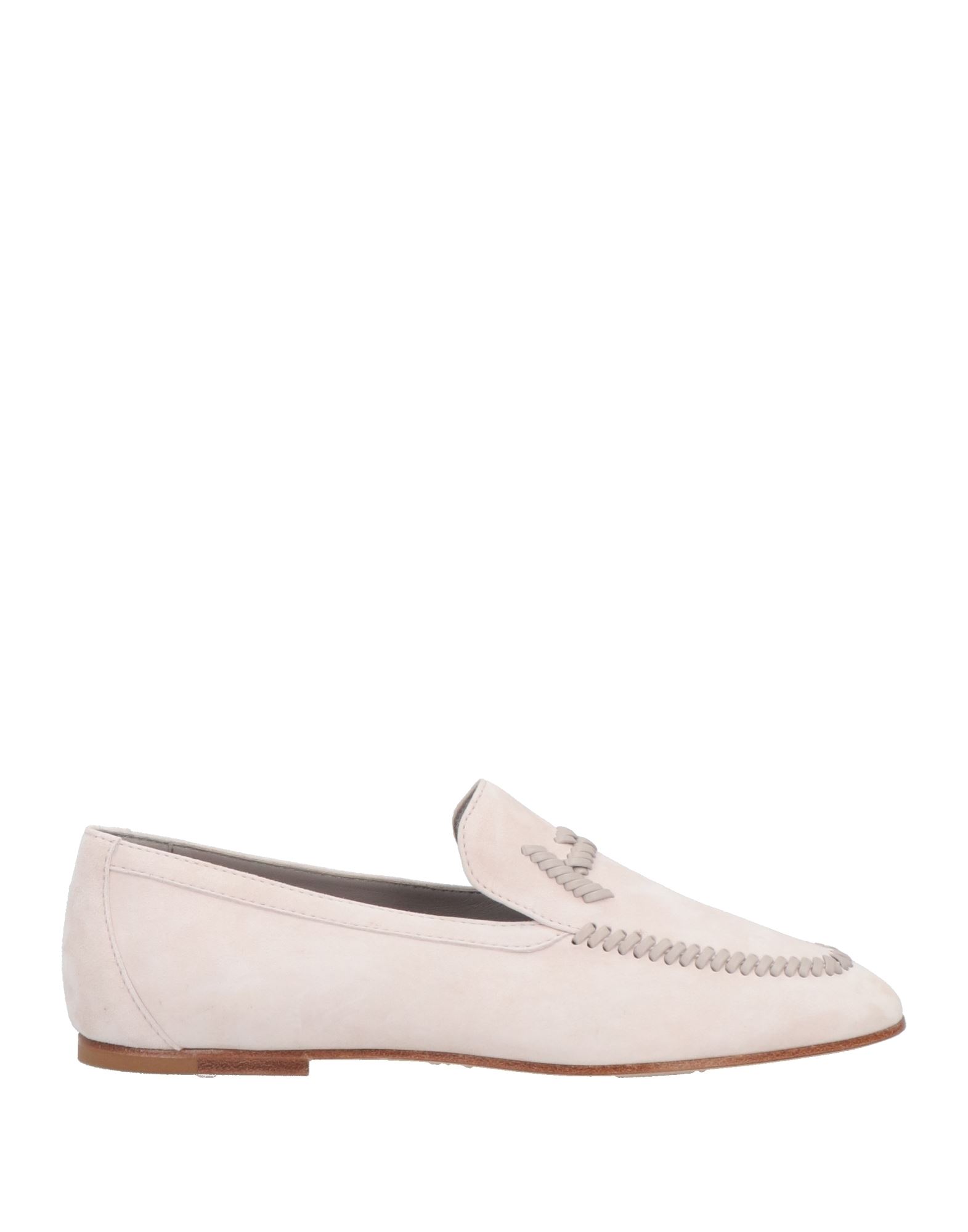Shop Tod's Woman Loafers Ivory Size 8 Soft Leather In White