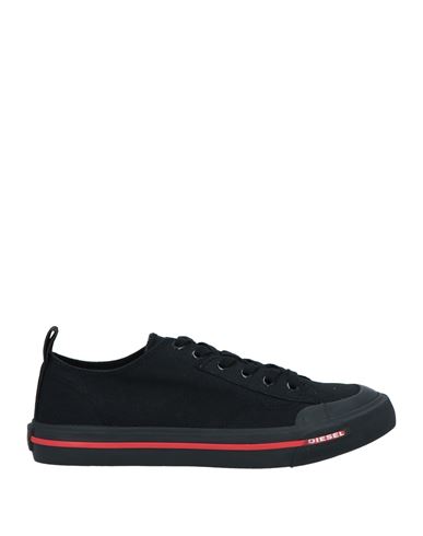 Shop Diesel S-athos Low Man Sneakers Black Size 12.5 Cotton