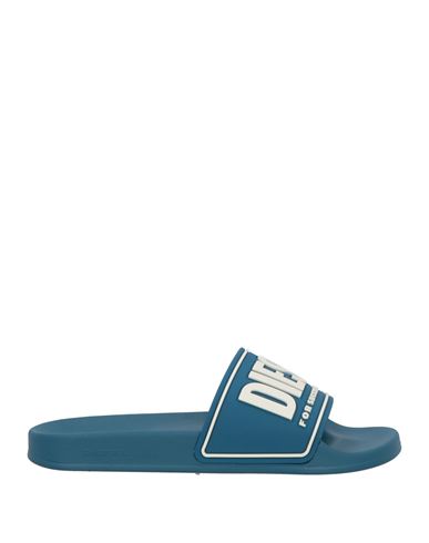 Diesel Sa-mayemi Cc Man Sandals Pastel Blue Size 10 Polyurethane In Blue