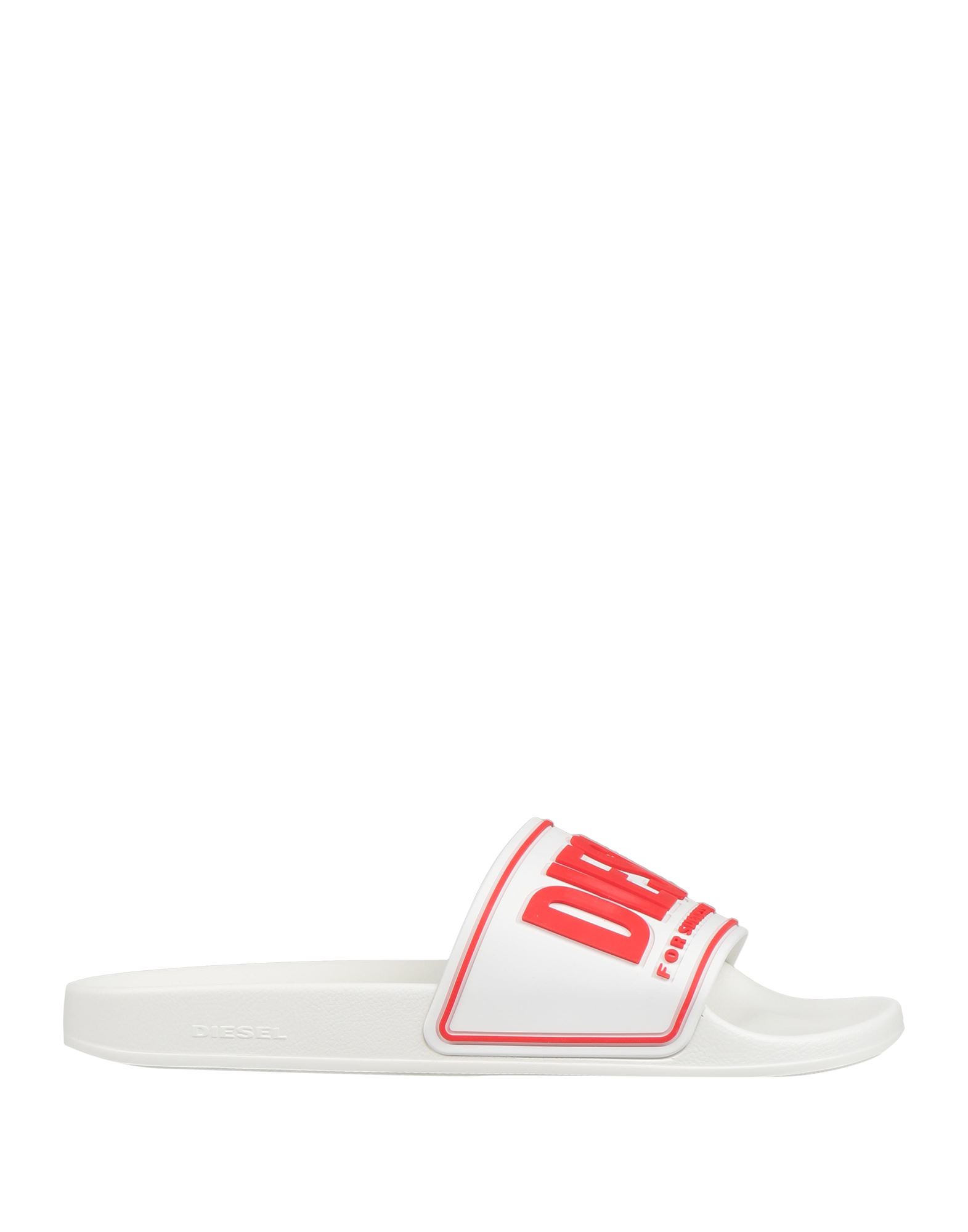 Shop Diesel Sa-mayemi Cc Man Sandals White Size 7.5 Polyurethane