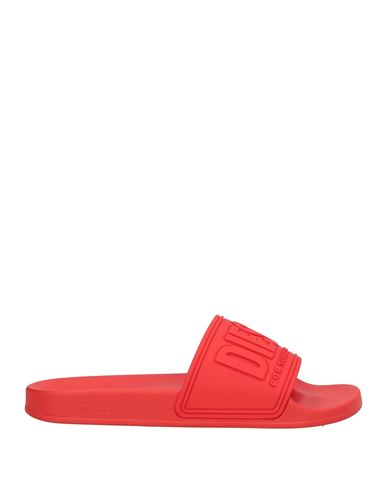 Diesel Sa-mayemi Cc Man Sandals Tomato Red Size 7.5 Polyurethane In Tomato Red