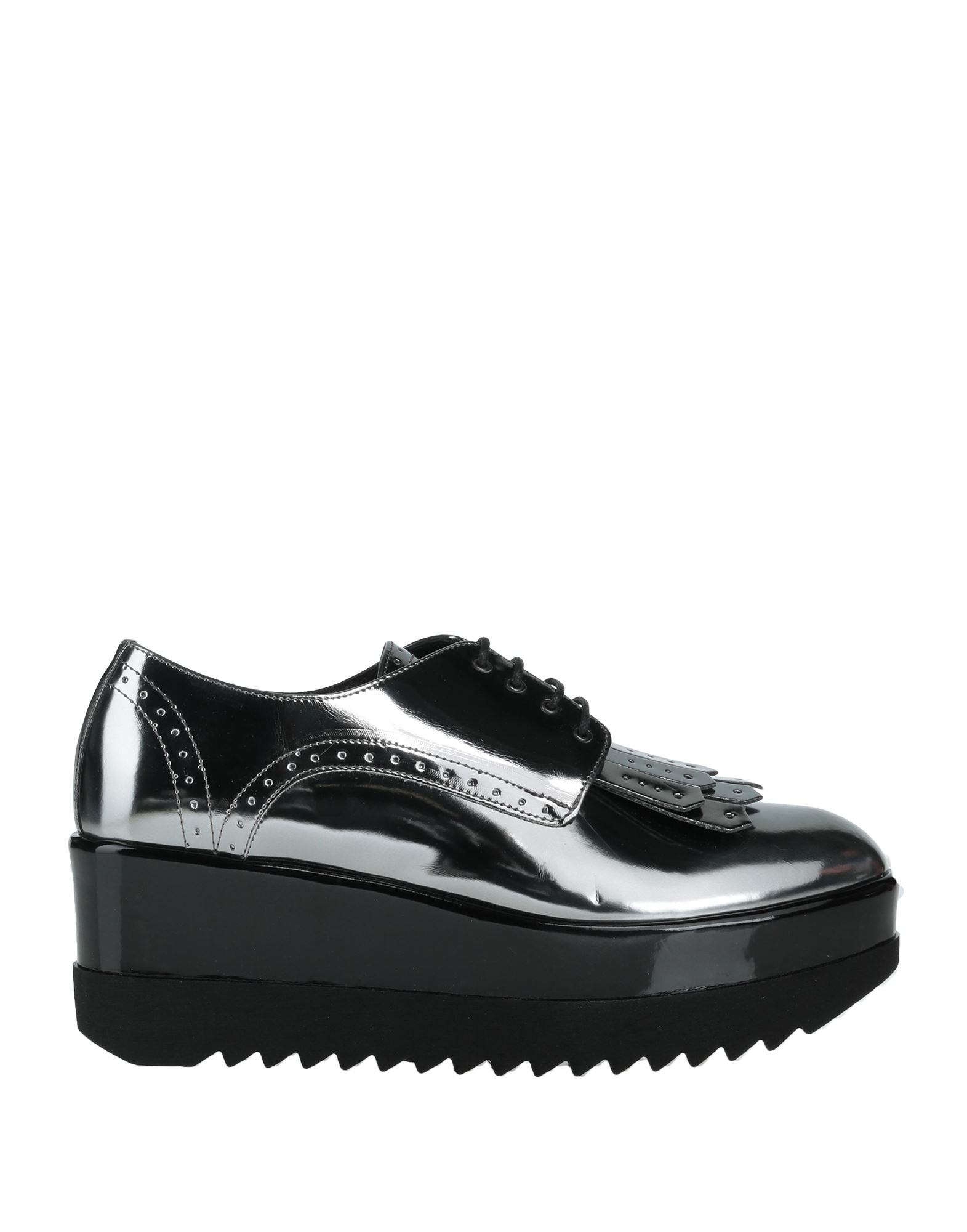 Pollini Lace-up Shoes In Lead