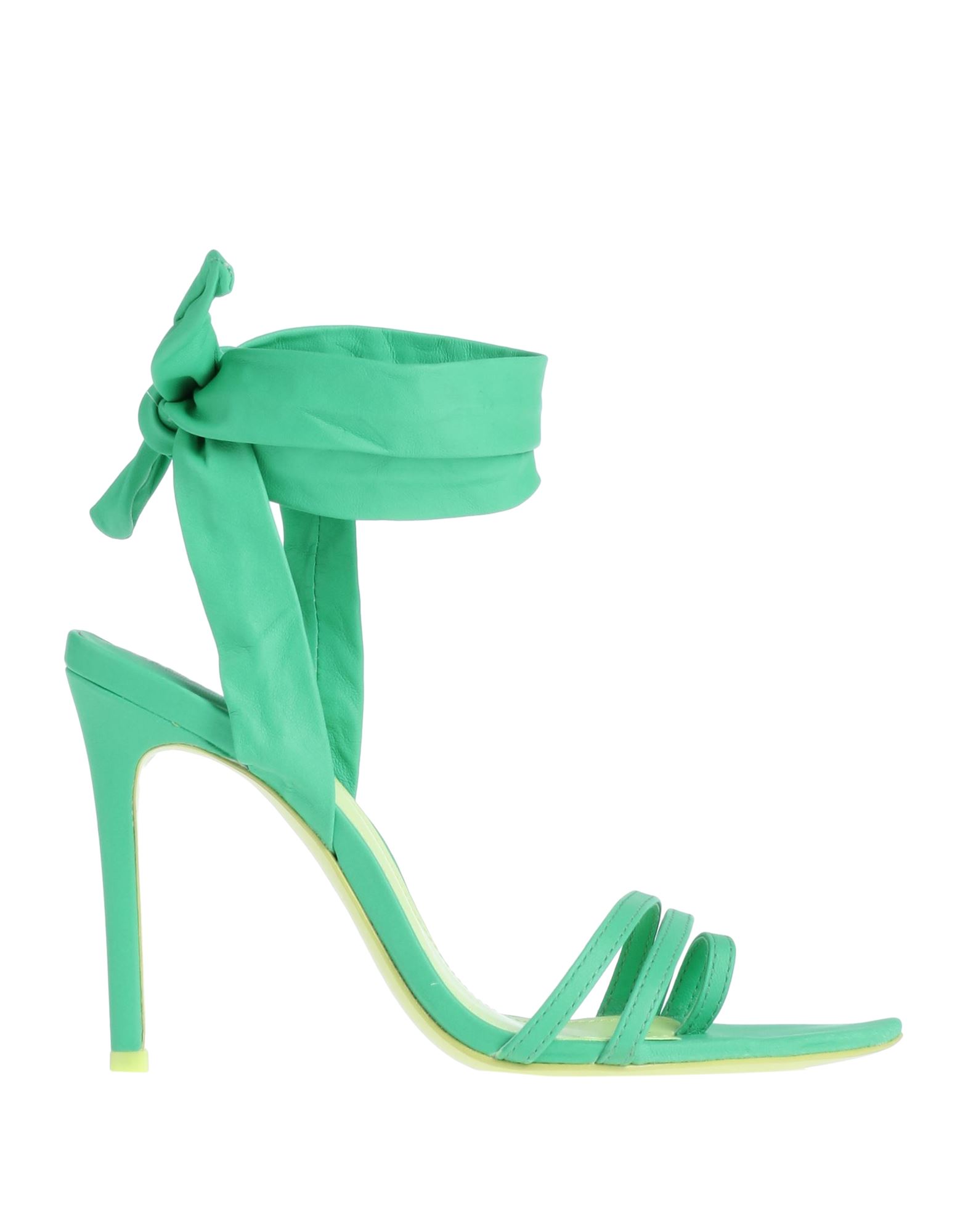 Schutz Woman Toe Strap Sandals Light Green Size 7 Soft Leather
