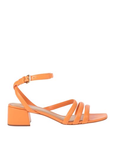 Carrano Woman Sandals Orange Size 9 Soft Leather