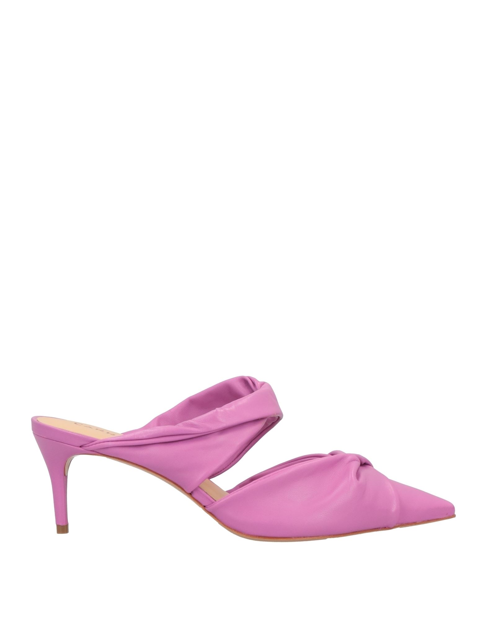 Carrano Woman Mules & Clogs Lilac Size 9 Soft Leather In Purple
