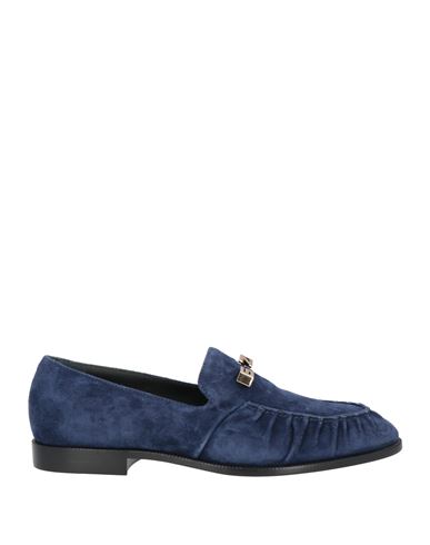 Giuseppe Zanotti Man Loafers Midnight Blue Size 7.5 Soft Leather