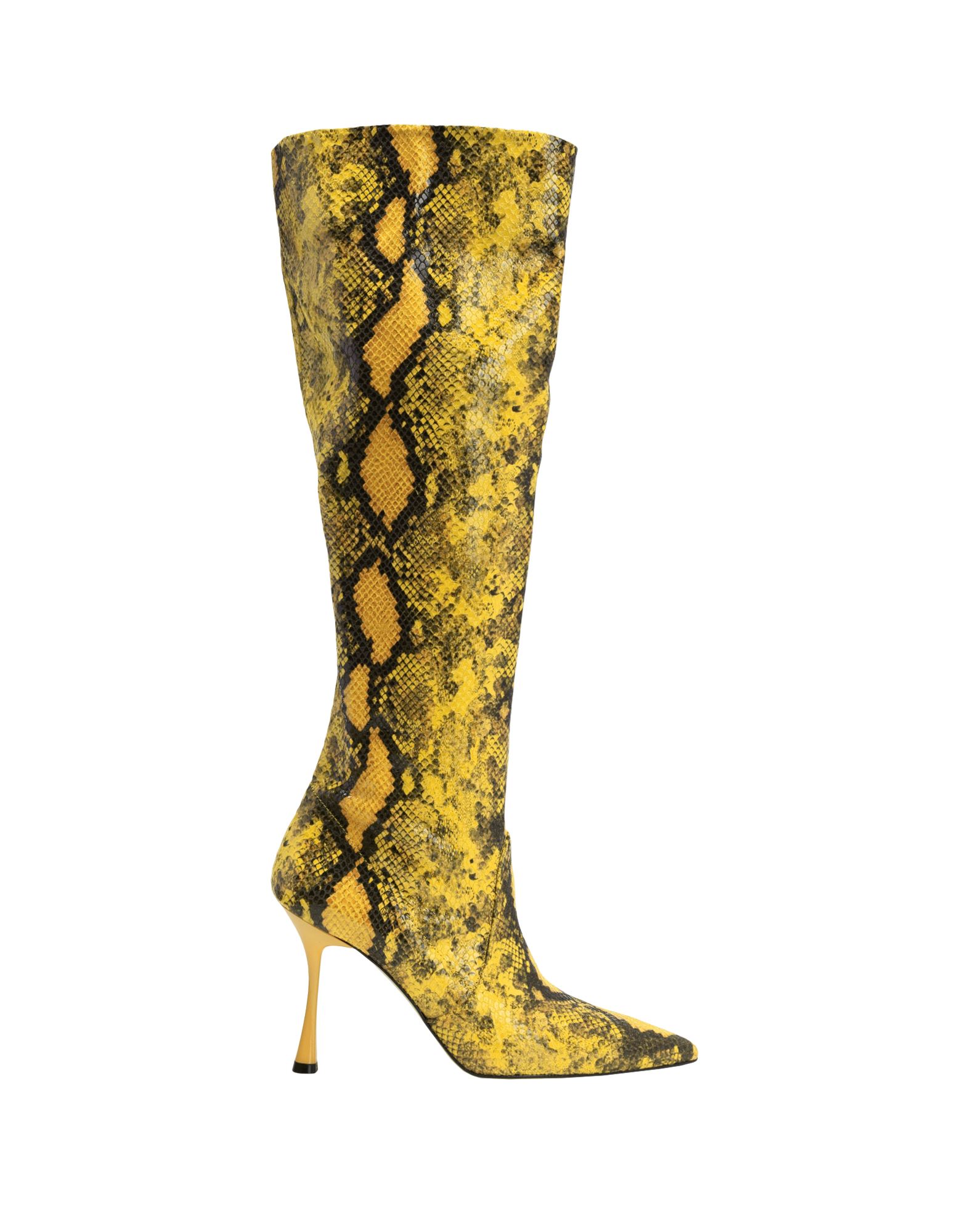 8 By Yoox Knee Boots In Yellow