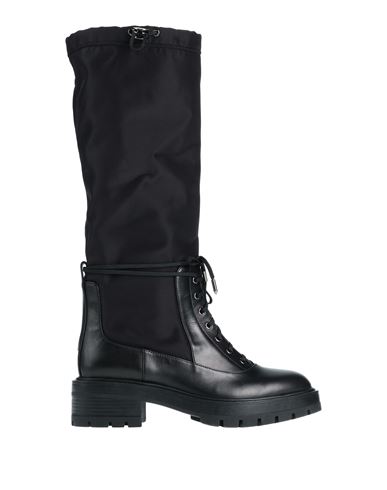 Aquazzura Woman Boot Black Size 9 Bovine Leather, Textile Fibers